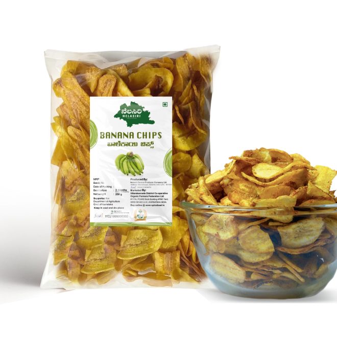 Banana Chips (Prepared with Chilly Bird's Eye Powder)